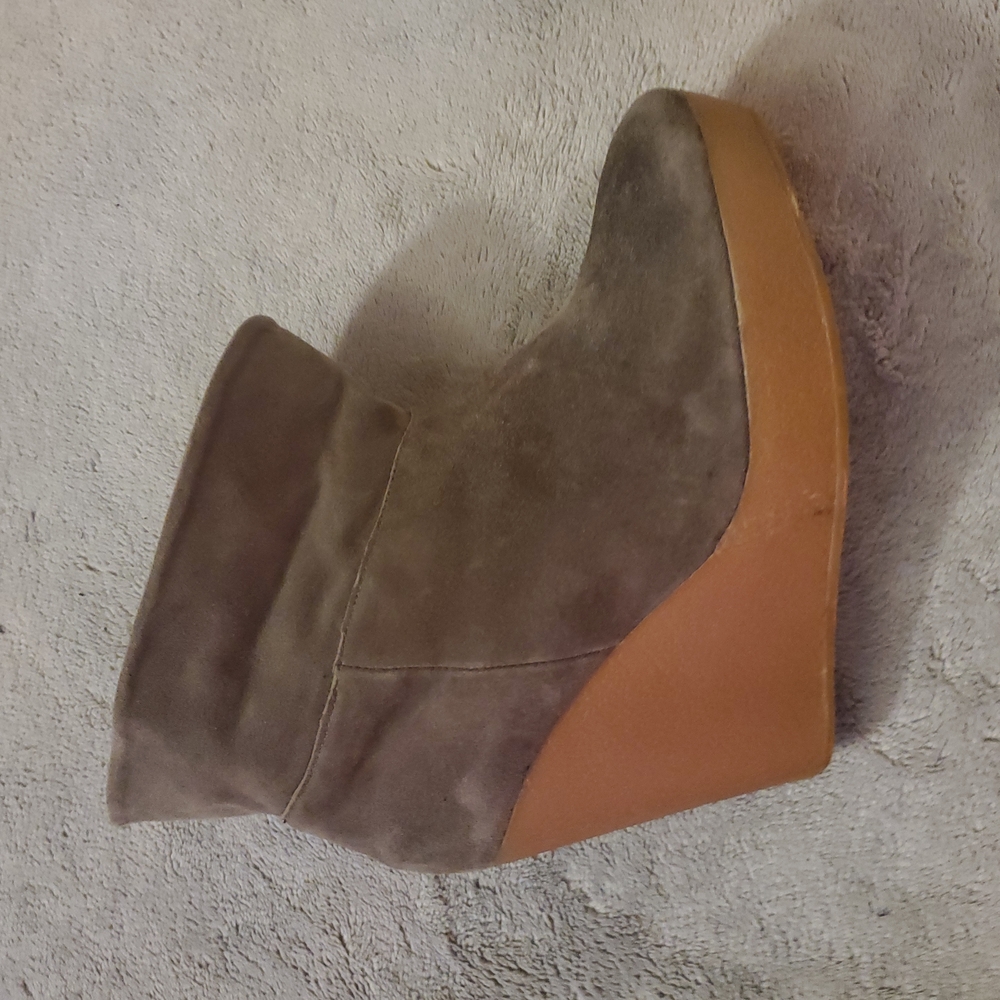 MITIKO Suede Wedge Bootie
